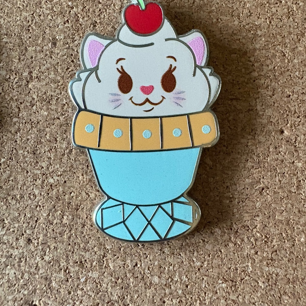 Cute Marie Ice Cream Enamel Pin